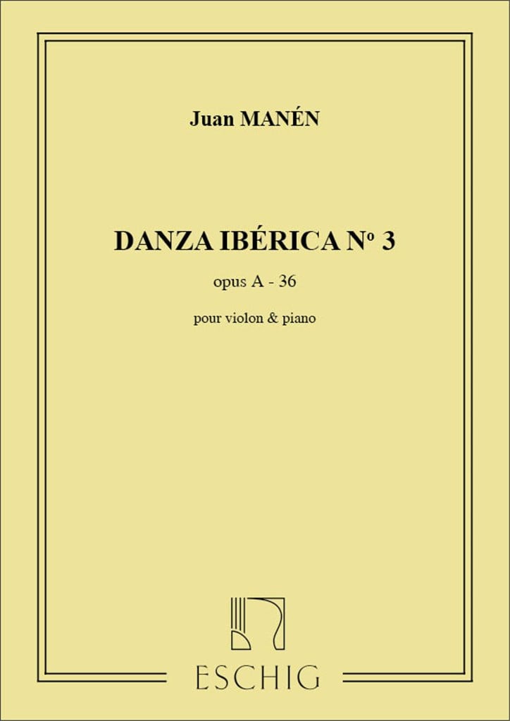 Danza Iberica N 3 Vl-Piano
